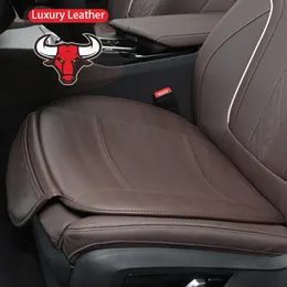 Almofada de assento de carro de couro de luxo NAPPA para BMW 3 5 7 Series X1 X3 X5 X6 à prova d'água Auto Interior Products antiderrapante Pad Cover