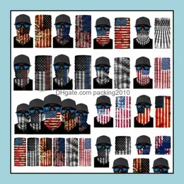 Designer-Masken Housekee Organization Home Garden Ll Amerika-Flagge Radfahren Sportmaske Schal Motorrad Schals Outdoor Ha Dhch7