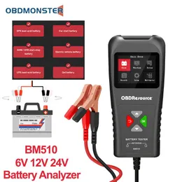 Diagnostic Tools Battery Analyzer 6V 12V 24V BM510 For Lawn Mower Truck Motorcycle Electric Car Internal Resistance Tester Life Voltage Dete