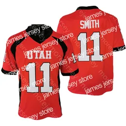 Ny NCAA College Utah Utes Football Jersey Alex Smith Red Size S-3XL Alla sömda broderier