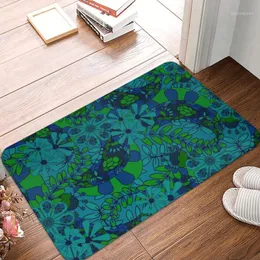 Carpets Bright Colourful Bohemian Floral Pattern Doormat Bathroom Welcome Soft Kitchen Home Carpet Dustproof Floor Rug Door Mat Foot Pad