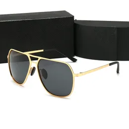 Luxury Sunglasses for men Vintage Polarized black glass gold frame 54cm Pilot for hot L V806636# Classic Designer Outdoor Sun Glasses UV400 Oculos De Sol Gafas with box