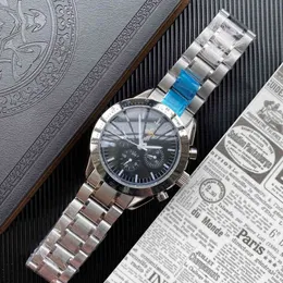 Chronograph Superclone Watch Watches Wristwatch Luxury Fashion Designer Hot Selling OMG Mechanical Three Eye Trot Second Steel Band Watch Creative