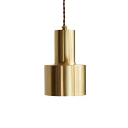 Pendant Lamps Nordic Gold Lights Restaurant Antique Metal Hanging Lamp Home Living Room Hall Luces Led Decoracion