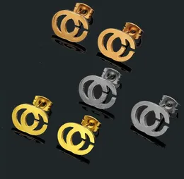 Kleiner Designer-G-Ohrstecker aus 316L-Edelstahl, 18 Karat Gold, Silber, Rose, Damen-Buchstabe, Logo, Gravur, Liebesohrringe, Mädchen-Hochzeitsschmuck