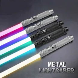 Wanarico Metal Handle RGB Lightsaber 7-Färgvariabel med Hitting Ljud Effekt FX Duel Lightsaber Metelhandtag LED USB Laddning G220414