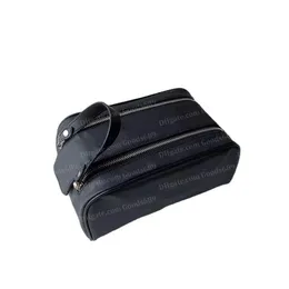 Damen-Reise-Kulturbeutel, Designer-Waschhandtasche, Business, Doppelreißverschluss, Leder, Kapazität, Kosmetiktaschen, Kulturbeutel, Make-up-Taschen, Goods689