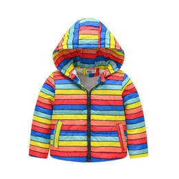 Capuz de inverno Adicionar jaqueta de algodão quente de veludo 2-7 anos de idade de moda de moda nova j220718