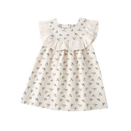 Kinder tragen Ins Stil Baby Floral Weihnachten Kleid Sommer Neue Spitze Ärmellose Prinzessin Rock