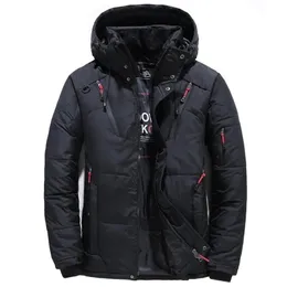 Down Jacket Male Winter Parkas Men 20 Degree White Duck Down Jacket Hooded Outdoor Thick Warm Padded Snow Coat Oversize M4XL 220817