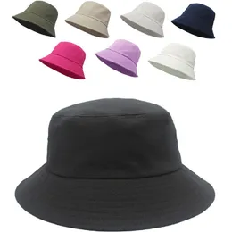 ベレー帽Outfly Summer Korean Bucket Hat Men and Women Sun Protectiun Bob Cotton Outdoor Fishing Casual Fashion Panamaberets