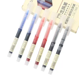 Gelpennor 8Color 0,5 mm lyxkvalitet All Color Fine NiB Pen Snabbt Dry Ta en examen Ink Business Office School Stationery