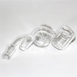 Smoking 90 degree Quartz Banger Nail Double Tube Quartz Thermal Bangers For Oil Rigs Glass Bongs ash catcher