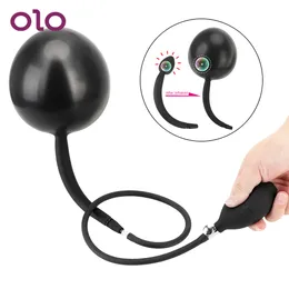 Olo Prostate Massage Vagina ânus dilatador inflável plug plug adulto brinquedos sexy para mulher lojas de produtos eróticos de bunda