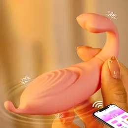 앱 점프 에그 여성 진동체 여성 클리토리스 자극기 무선 딜도 원격 제어 사랑 진동 섹시한 장난감 성인
