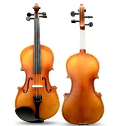 2022 고품질 메이플 바이올린 밝은 갈색 바이올린 크기 3/4 4/4 전기 바이올린 악기 액세서리
