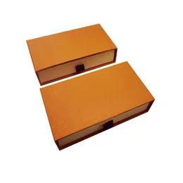 Europa Amerika Designer Mode Stil Orange Brief Schmuck Sets Boxen Halskette Armband Ohrringe Ring Box Staubbeutel Geschenk Tasche