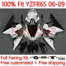 Injektionskropp för Yamaha YZF-R6S YZF600 YZF R6 S 600 CC 06-09 BODYWORK 10NO.