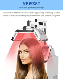 Leczenie włosów maszyna do odrastania włosów LED Efektywna 660 nm diodowa laserowe odrastanie włosów przeciw hair terapia najnowsza maszyna