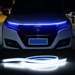 Nowy kaptur samochodowy Daytime Light Light Pasek 120 cm 150 cm Wodoodporny elastyczna LED Auto dekoracyjna lampa atmosfery Ambient Podświetlenie 12V