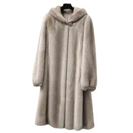النساء المعاطف الحقيقي المنك أنثى معطف الفراء المنك الأصلي معطف طويل الفراء للسيدات شتاء الملابس كبيرة الحجم 6xl 5xl 7xl Natura Fur Coats T220812