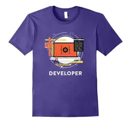 Męskie T-shirty Męskie Koszulę programistów programistów Web Tshirtmen's