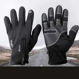 Jesienno-zimowa rękawica jeździecka Outdoor Inne tekstylia domowe Mężczyźni Kobiety Wodoodporne antypoślizgowe rękawice motocyklowe Zagęszczony Plus Aksamitny termiczny ekran dotykowy WH0021