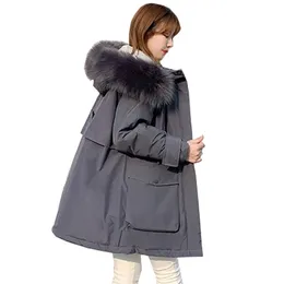 new feather down parka female in long loose thickening heavy clothes coat winter parka women 929 201109