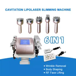 40K Cavitation Lipolaser RF Slimming Machine Face Lift Lös upp fettvakuum Radiofrekvens Ansiktsbryllning Eliminering
