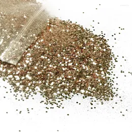 Nail Glitter 50g Gold Silver Mix Powder pulver paljetter Diy Sparkly Paillette Tips Charm Flakes For Gel Art Decorations Prud22