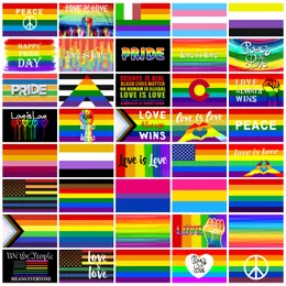 العلم المثلي 90x150 سم قوس قزح LGBT برايد ثنائي الجنس مثليه علامات الحزب parade