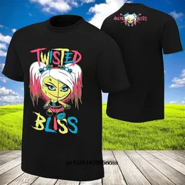 Erkek T-Shirt Komik Erkekler T Gömlek Beyaz T-Shirt Tişörtleri Siyah Tee Alexa Bliss Bükülmüş Erkek Pamuk Kısa Kollu