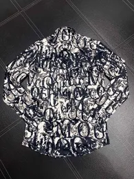 Camisas masculinas de grife, roupas de marca, camisa social masculina de manga comprida, estilo hip hop, tops de algodão de alta qualidade 16335