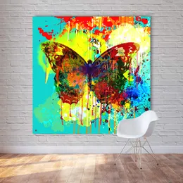 RELIABLI Art Colorful Butterfly Animal Oil Painting Canvas Print Posters For Living Room Wall Art Decorative Picture Unframed