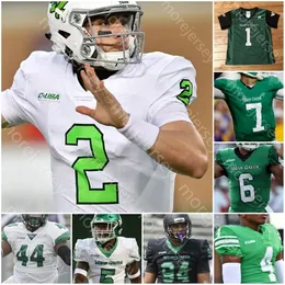 CeoCustom North Texas UNT Mean Green Maglia da calcio College Joe Greene Mason Fine Siggers Jaelon Darden Michael Lawrence Hamilton Torrey