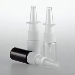 100pcs 10ml parfüm şişesi mavi kahverengi beyaz evcil hayvan boş ince burun sprey sis plastik şişe, kozmetik burun sprey şişesi