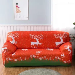 Cadeira cobre decoração de natal estiramento capa de sofá slipcovers caso de sofá elástico para forma diferente loveseat l-estilo sofá