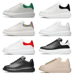 Toppkvalitet 2021 Designer White Black Shoes Classic Suede Velvet Leather Women Womens Flats Platform Overdimensionerad sneaker Men Mens Espadrille Flat Sole Sneakers