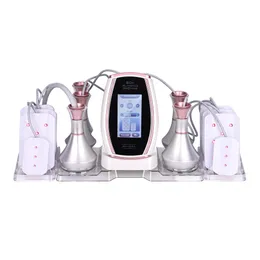 Portable pink 6 in 1 lipolaser rf 80k vacuum cavitation body slimming machine with lipo laser pads