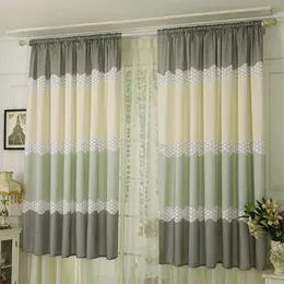 Perde Drapes Geniş Şerit Yarı Oturma Odası için Yarı Gölgeleme Penceresi Çubuk Stylecurtain