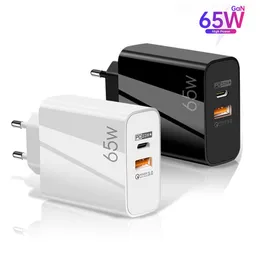 PD GaN 65W Fast Charger USB-C Adapter For MacBook Laptop Type-C Quick Charge For iPhone 11 12 13 Pro iPad Huawei Xiaomi Samsung