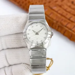 Kvinnor tittar p￥ kvartsr￶relse tittar 27 mm vattent￤t alla rostfritt st￥l lady armbandsur montre de luxe
