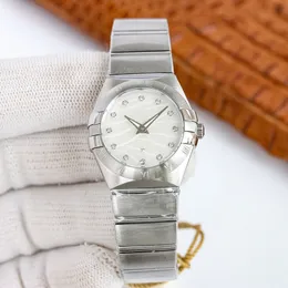 Montre-bracelet à Quartz pour femmes, étanche 27mm, tout en acier inoxydable, Montre De Luxe