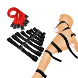 ManyJoy Nylon Restraint Strap Hela kroppen binder bälten bdsm sexig bondage set fetisch tortyr bindande kit leksak för par