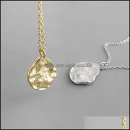Kolye Kolye kolyeler Mücevherler% 100 Orijinal 925 Sterling Sier Kadınlar için Kore IN IN IRREGAR KOLYAKE İYİ PARTİ HEDİYE YMN186 DROY