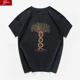 Geek Gene Tree Nowator Sargast Funny T Shirt Men Science Chemistry Biologia Geografia T-shirt Cool Tee Shirt Homme 220509
