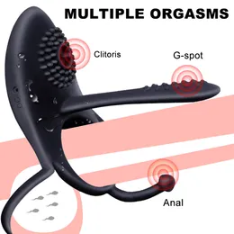 Cock Vibrator Ring Fernbedienung Penis s sexy Spielzeug für Paare Männliche Verzögerung Ejakulation G-punkt Klitoris Stimulator