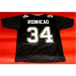 MIT MENINOS CUDDADOS MUNIMAS VINTAGEM #34 CRAIG HEYWARD Custom Ironhead Futebol Jersey Size S-4xl ou personalizado qualquer nome ou número Jersey
