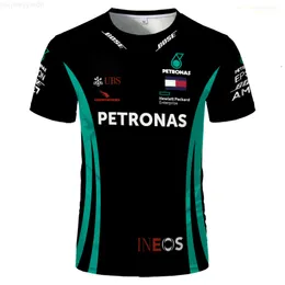 여름 합동 F1 포뮬러 원 반팔 남녀 레이싱 관중 티셔츠 Petronas