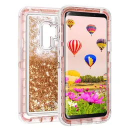 Samsungノートケース液体Quicksand Glitter Bling Back Back Back Kecent for Galaxy